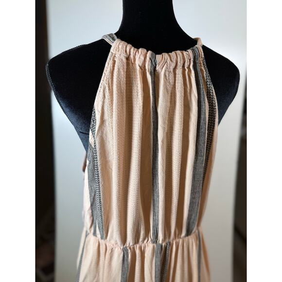 Cloth & Stone Striped Maxi Dress Women’s Size XL Sleeveless Halter Boho Resort - Picture 8 of 16